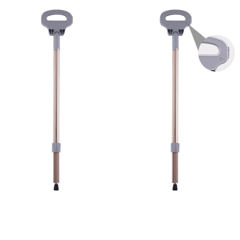 Multifunctional Folding Aluminum Alloy Trekking Pole Crutch