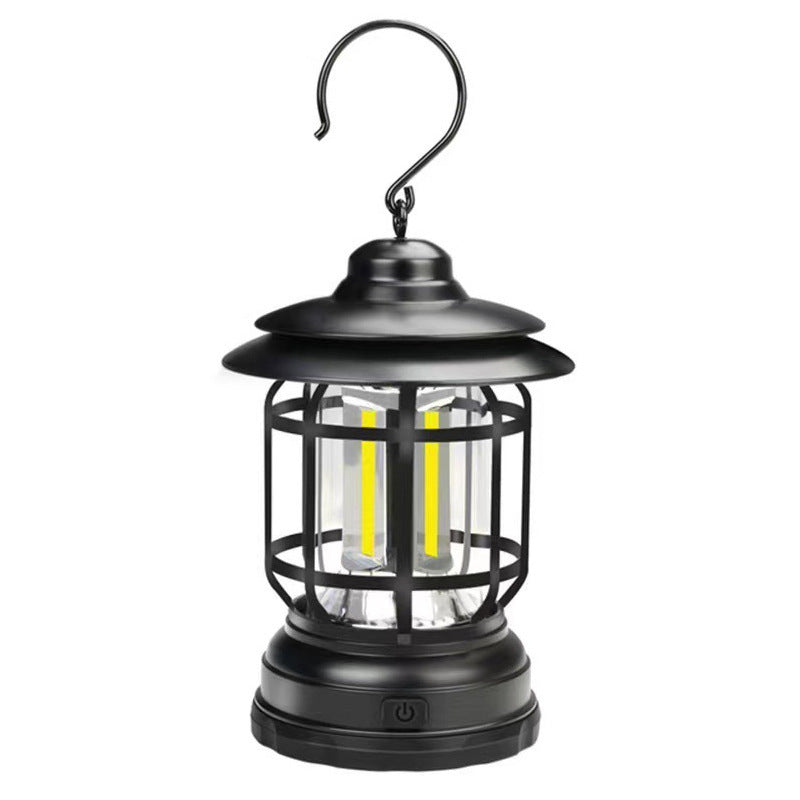 Retro Rechargeable Outdoor Camping Lantern Atmosphere Tent Lamp