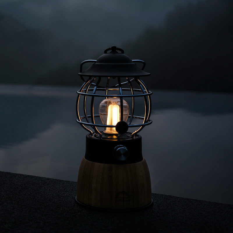 Retro Portable Hanging Tent Camping Atmosphere Lantern Light
