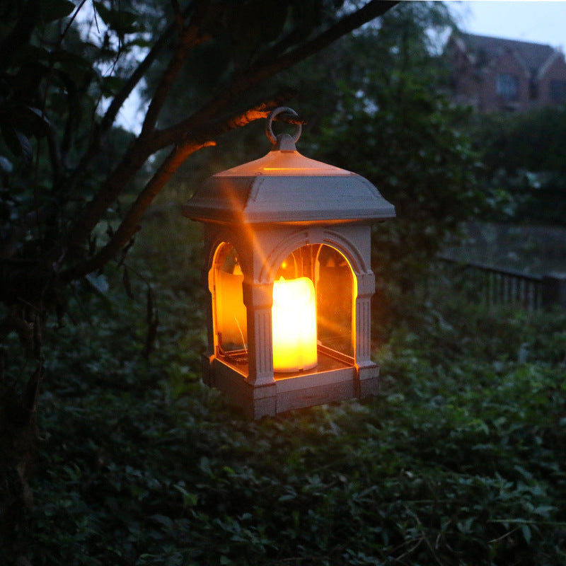 Solar Swing Candle Outdoor Lantern