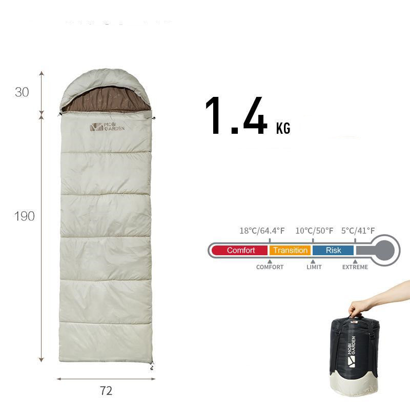 Thickened Mummy Sleeping Bag For Winter Camping