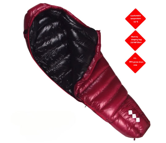Thickened Portable Goose Down Camping Sleeping Bag