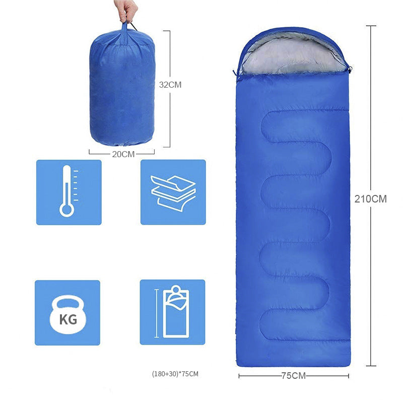 Envelope Thickened Cotton Winter Camping Sleeping Bag