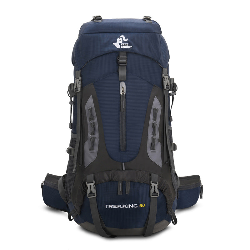 60L Mountaineering Hiking Backpack With Rain Cover