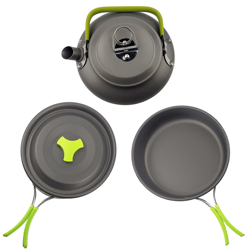Foldable Mini Camping Cookware Combination Pot Set